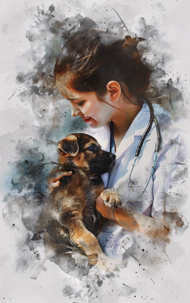 a puppy at the vet - puppy health guarantee